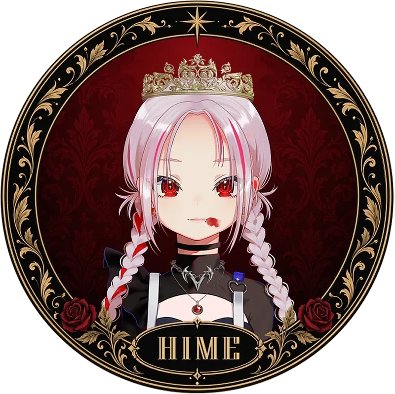 肖像画缶バッジ（HIME）